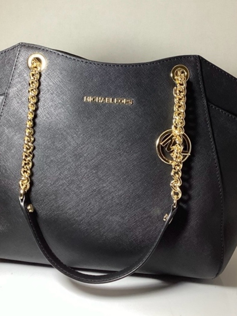 Michael Kors Black Jet Set Chain-Handle Tote - Picture 6 of 7